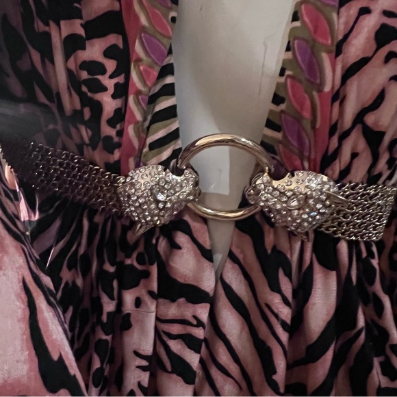 Sky Pink and Black Animal Print Garment - Picture 3 of 9